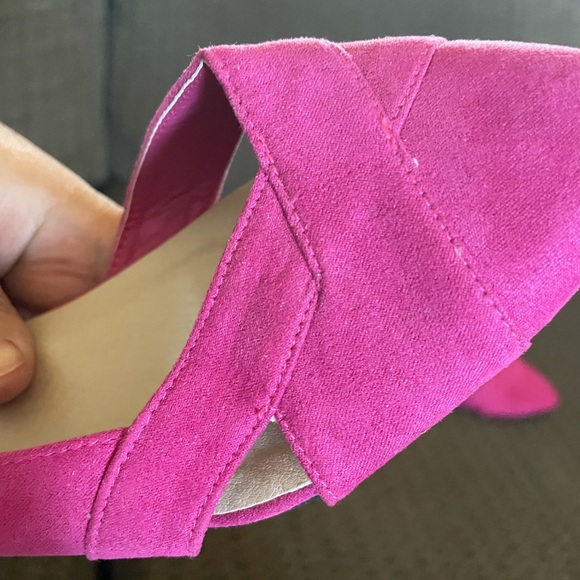 🎊3 FOR $10 LILY MORGAN WOMENS SIZE 6 FLATS PINK - Picture 7 of 8